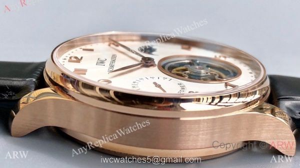 Swiss Grade 1 IWC Portugieser Tourbillon Edition Copy Watch IWC Grand Complications Rose Gold 42mm 2