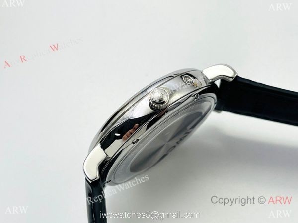 Swiss Replica IWC Portofino Moon watch IWS Factory Cal 35800 Watch Black Leather Strap 2