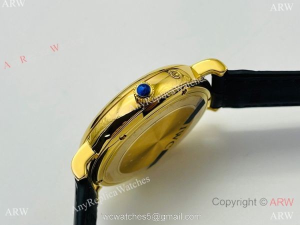 Swiss Replica IWC Portofino Moon watch IWS Factory Cal.35800 Yellow Gold Case 40mm 2