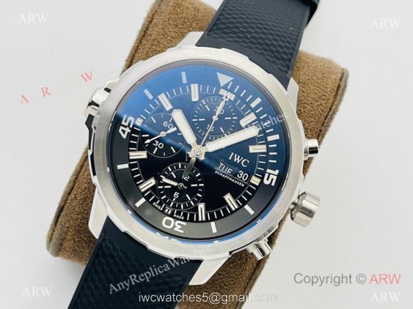 (IWS) IWC Aquatimer Chronograph Edition Expedition Copy Watch Black Dial 44mm 2