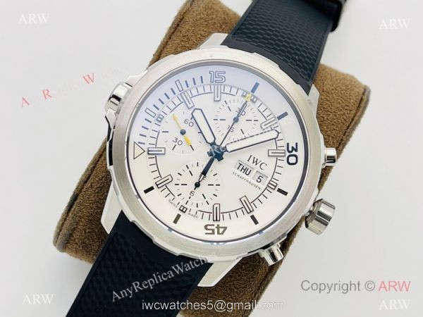 (IWS) IWC Aquatimer Chronograph Expedition Replica Watch White Dial 7750 2
