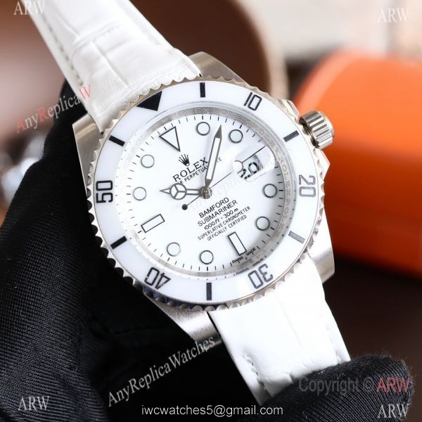 Replica Rolex Submariner All Black/White Ceramic Bezel Mens 40MM Watch 2