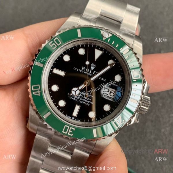 (JVS) Swiss Clone Rolex Submariner Kermit 126610lv JVS Swiss 3235 Watch 41 mm 2