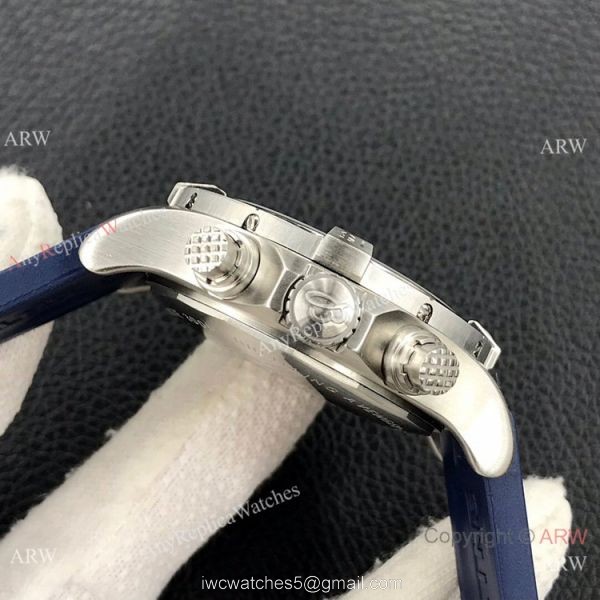 Grade AAA Clone Breitling Avenger Chronograph 43 A7750 Watch Blue Rubber Band 2