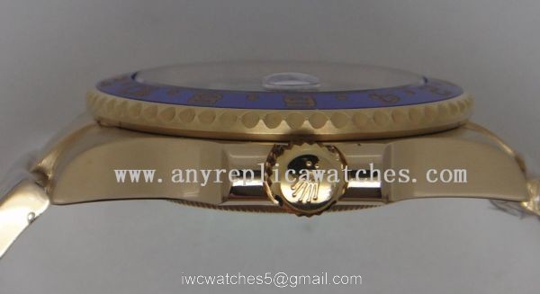 Yellow Gold Rolex GMT Master 2 Gold Blue Ceramic Bezel Buy Replica Rolex Watch 2