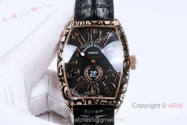 Copy Franck Muller Cintree Curvex 25th Anniversary Special Edition Watch Rose Gold 2