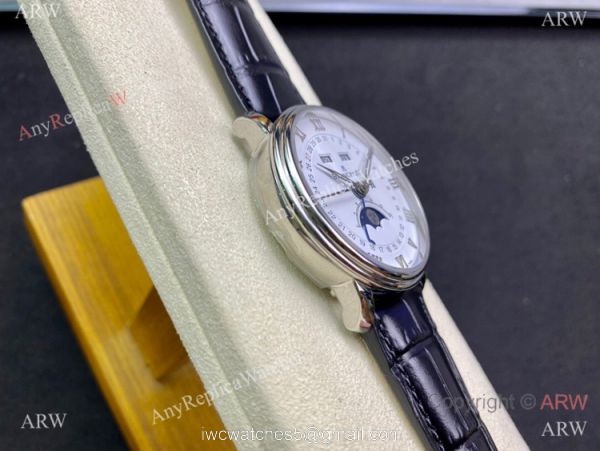 TW Factory Blancpain Villeret Cal.6654 White Dial Copy Watch with Moonphase 2