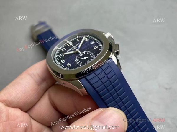 Grade AAA Copy Patek Philippe Aquanaut Chronograph 5968g Watch Blue Rubber Strap 2