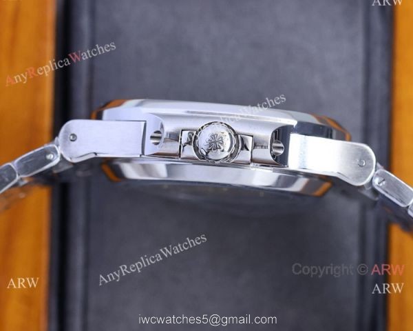 Iced Out Patek Philippe Nautilus Tiff-any Baby Blue Diamond Band Watch Cal.324 40mm 2
