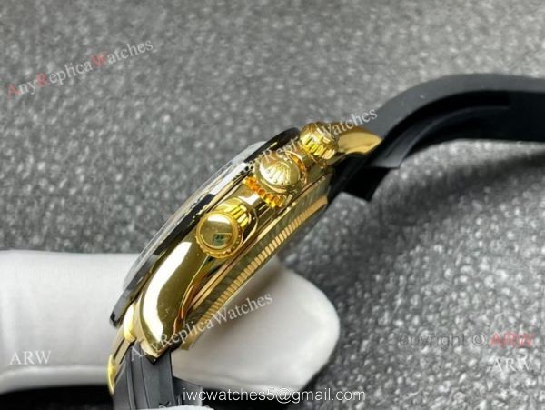 Noob Factory Super Clone 4130 Rolex Daytona Champagne Dial Oysterflex Strap watch 40mm 2