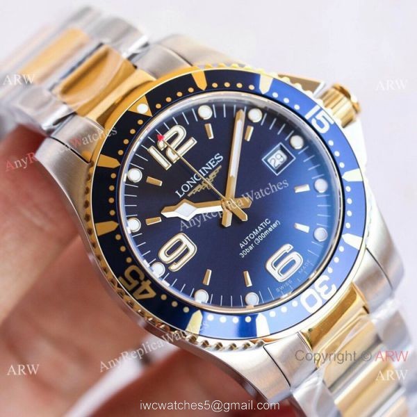 Swiss Replica Longines Hydro conquest L3.742.4 TWF Blue Dial Watch 2