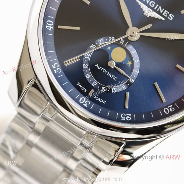 (GF) Swiss Replica Longines Master Blue Moon phase Watch L899.5 Movement 2