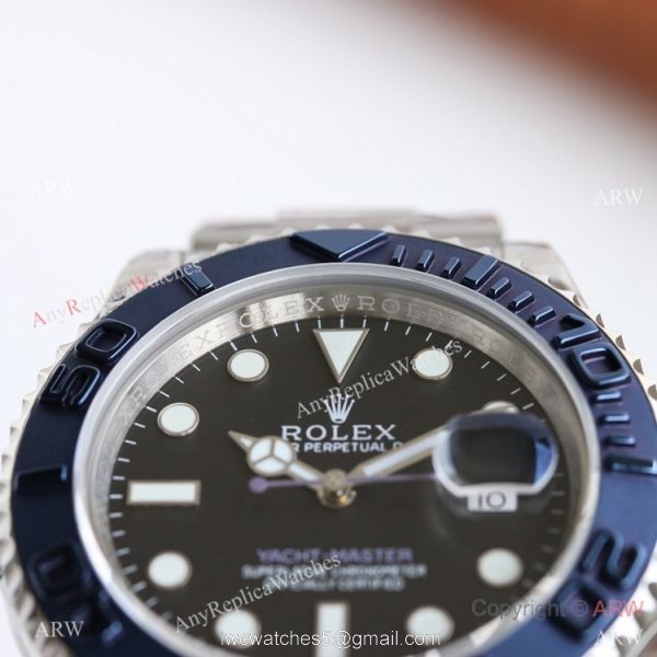 Swiss AAA Replica Rolex Yacht-master New Blueberry bezel Watch 40mm 2