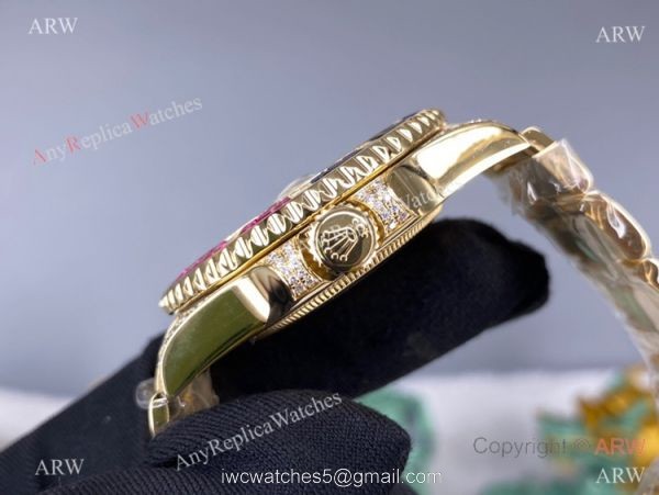 Swiss 3186 Rolex GMT-Master II 116758Saru All Gold Watch Swiss Replica GMTII 2