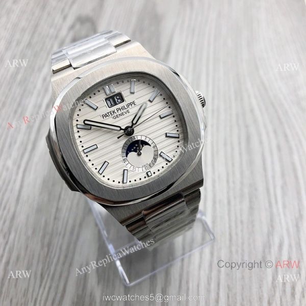 Patek Philippe Annual calendar Nautilus 8215 Black Dial Watches 42mm 2
