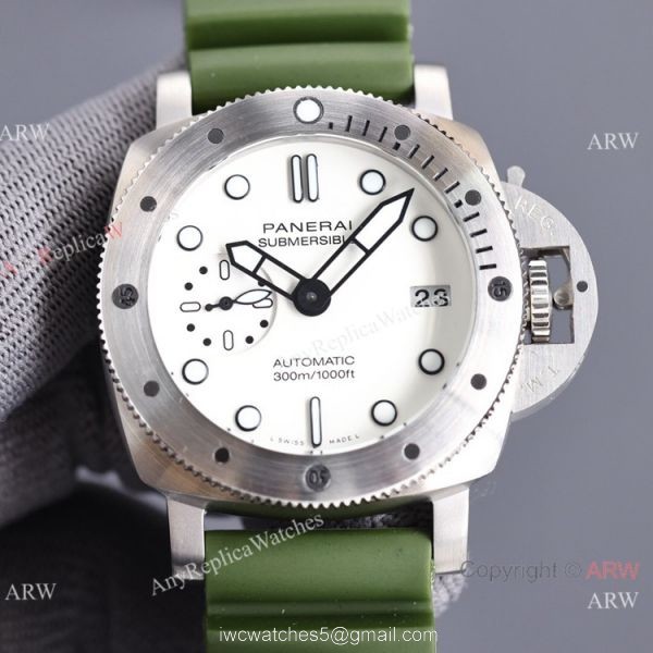 New Knockoff Panerai PAM01223 Submersible 42mm Watch White Dial 2