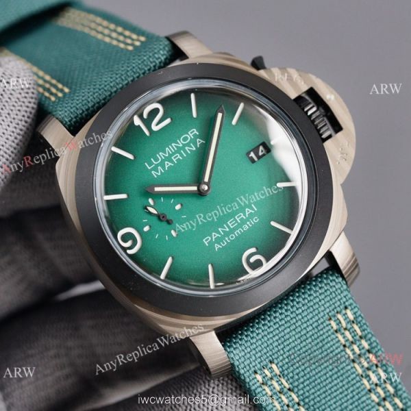 Copy Panerai Luminor Marina Carbotech Olive Green Watches 2