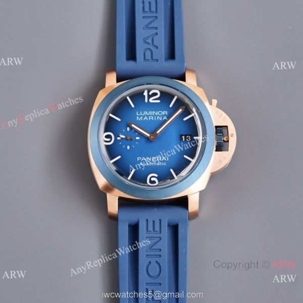 Clone Panerai Luminor Marina Guillaume Nery Edition Pam 1122 Watch Rose Gold Case 44mm 2