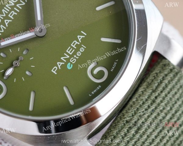 NEW! Clone Panerai Luminor Marina Esteel &8216;Verde Smeraldo PAM01356 Watch Olive Green 44mm 2