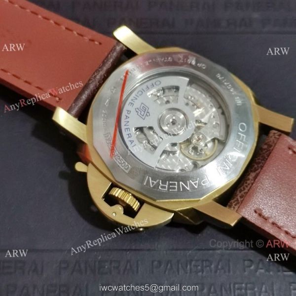 New Clone Panerai Submersible Bianco PAM1223 Watch 42mm Yellow Gold Case 2