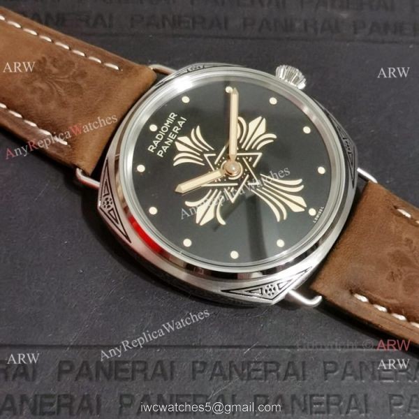 Faux Radiomir Panerai Watch 45mm Engraving Watch Case 2