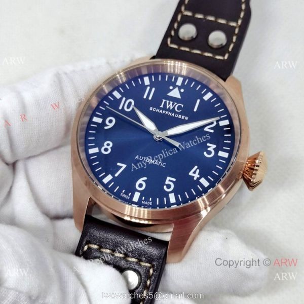 Best Quality IWC Pilots Automatic Watch Olive Green Face 43mm 2
