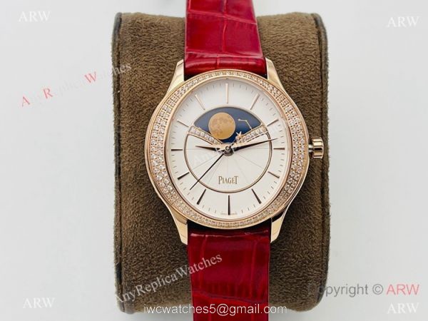 Piaget Womens Watch Limelight Stella Swiss Citizen9015 Rose Gold Diamonds Watch 2