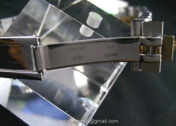 High Quality Rolex Day-date 2-Tone Watch Band Black Face Replica Watch 3