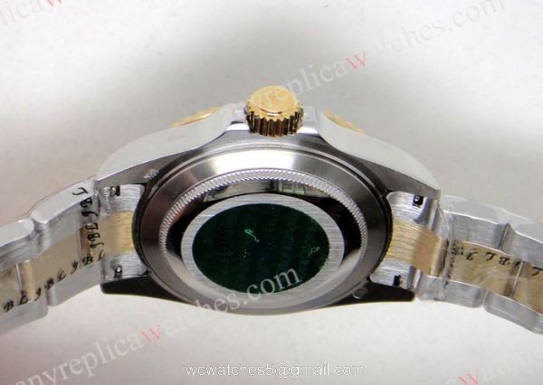 Classic Model Rolex Two Tone Submariner Black Dial High Quality Copy Watch 3