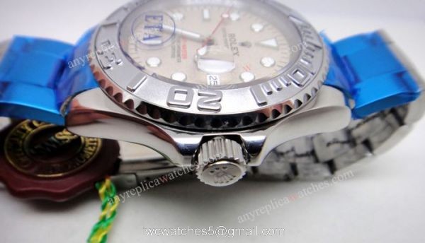 Rolex Yacht Master Stainless Steel Granite Face Mens Watch 3