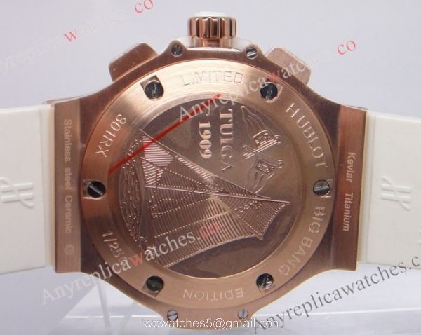 Replica Hublot watch BIG BANG GOLD WHITE DIAMONDS 41mm 3