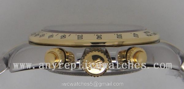 High Quality Rolex Daytona Watch 2-Tone Black Face 40mm 3