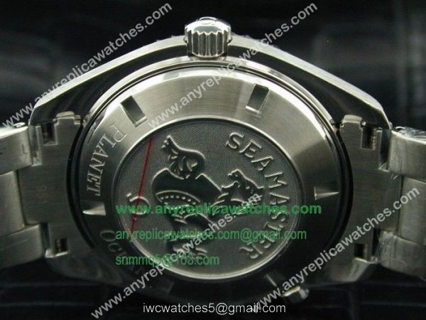 Omega Planet Ocean Replica Watch Stainless Steel Black Dial Orange Bezel 3