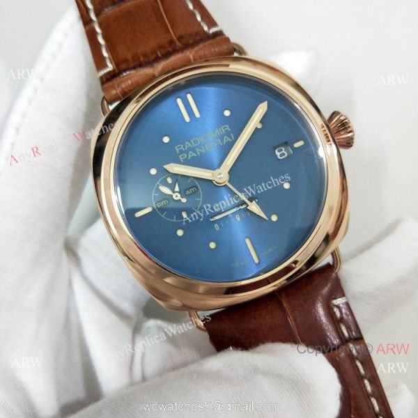 Officine Panerai Radiomir 8 Days GMT Oro Rosso Limited Edition Watch New Replica 3