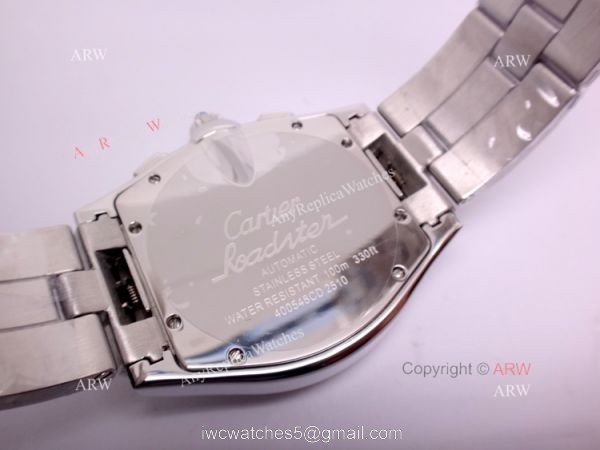 Cartier Roadster Stainless Steel Chronograph Replica Watch / Swiss Grade Case 3