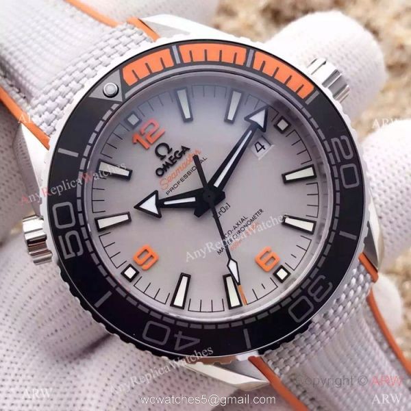 Swiss Fake Omega Seamaster 600m 8900 Automatic Gray Watch 3