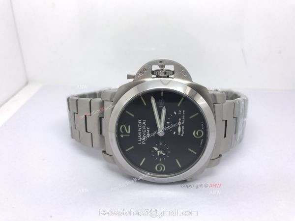 Luminor Panerai GMT Stainless Steel 72 Power Reserve Movement 44mm Watch 3