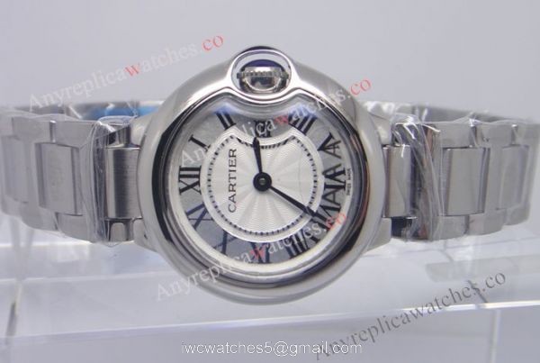 Cartier Ballon Bleu De Stainless Steel Ladies Replica Watch 3