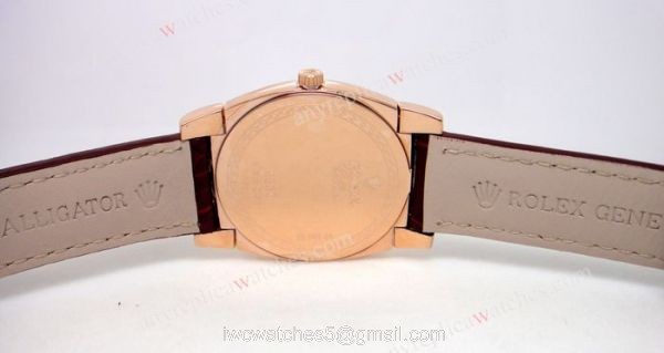Rolex Cellini Rose Gold White MOP Ladies Watch 3