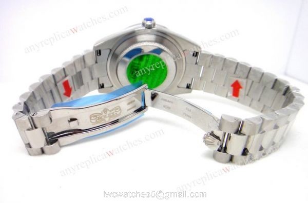 Rolex Day-Date II Presidential Roman Face Watch 41mm Rolex Ice Replica 3