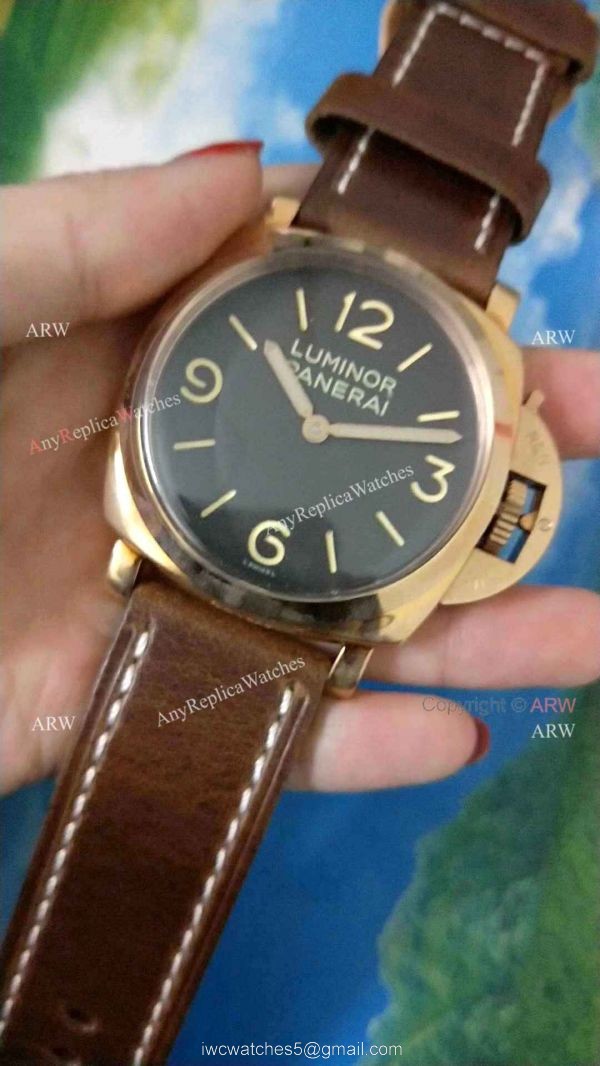 Replica Panerai Rose Gold Luminor Watch PAM00372 3