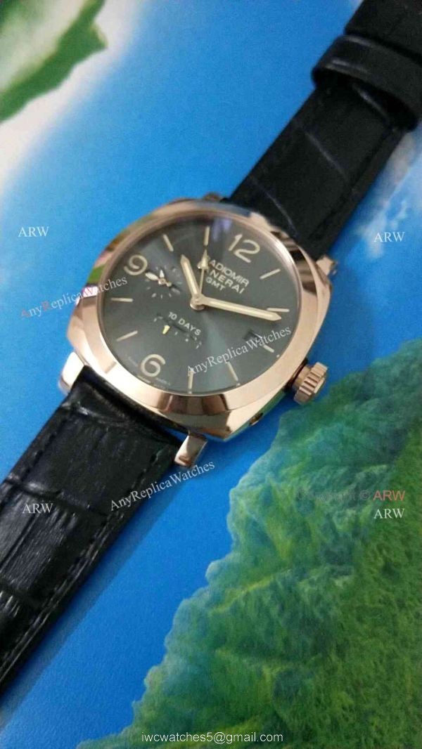 Radiomir Panerai 1940 10 Days GMT Automatic Replica Watch Rose Gold Pam625 3