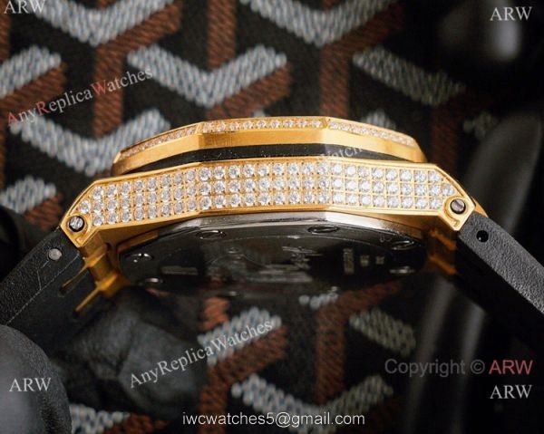 High Quality Copy Audemars Piguet Royal Oak Offshore Full Diamond Watch 44mm 3