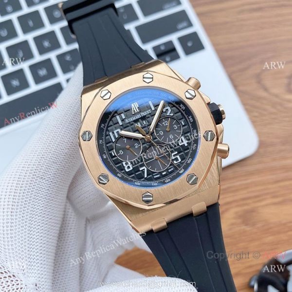 Fake Audemars Piguet Royal Oak Offshore WhiteBlack Dial Watches 3