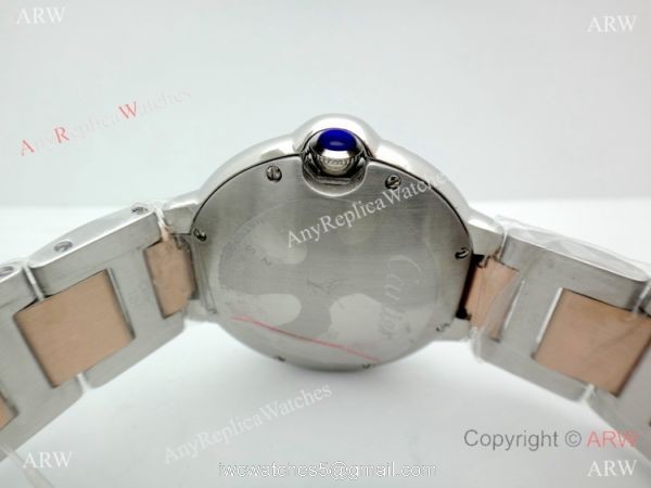 Replica Cartier Ballon Bleu 2 Tone Rose Gold Quartz Watch 36mm 3