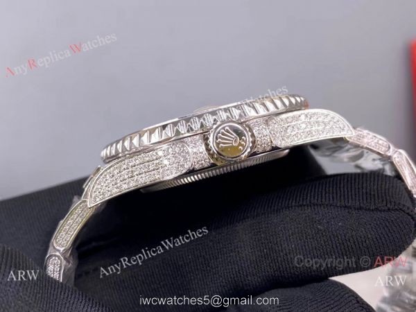 Replica Rolex GMT-Master II 116769 Ice Watch Stainless Steel Diamond Dial 3