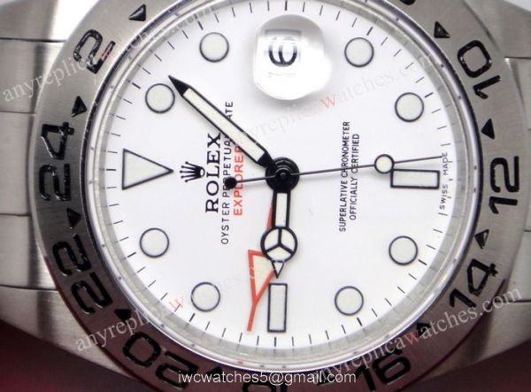 NEW UPGRADED Top Qualty Rolex Explorer II Watch 42mm SS White Face SWISS CASE 3
