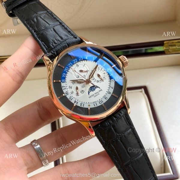 Copy Patek Philippe Grand Complications Stainless Steel Moonphase Watch 3