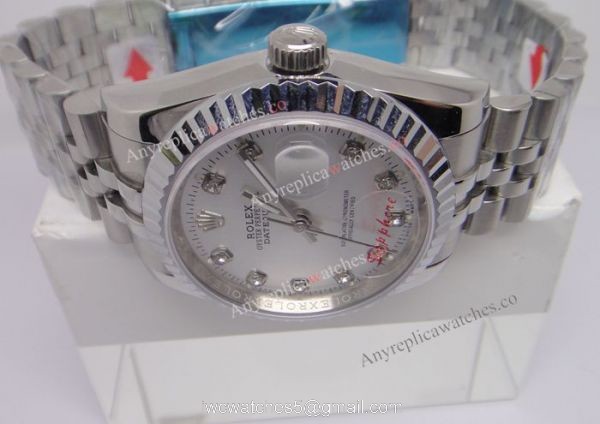 Rolex SS Jubilee Silver Diamond Men Datejust Watch 3