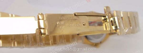 Omega Constellation Copy Yellow Gold Case Ladies Quartz Watch 3